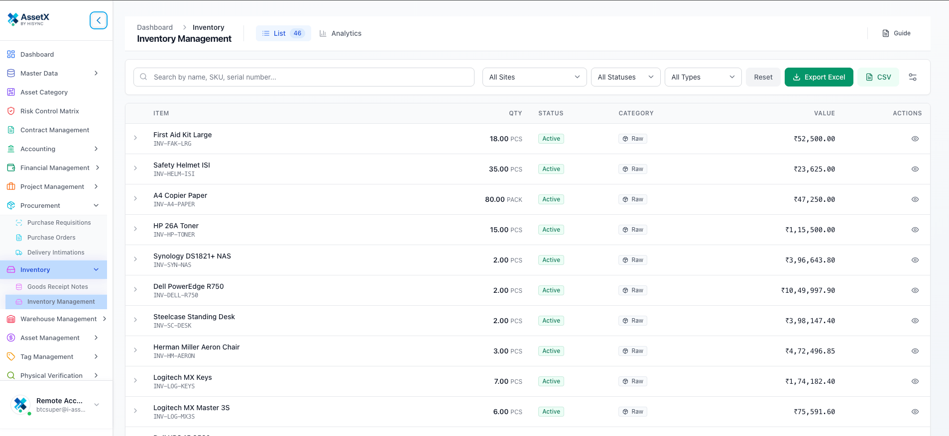 Real-Time Inventory Control